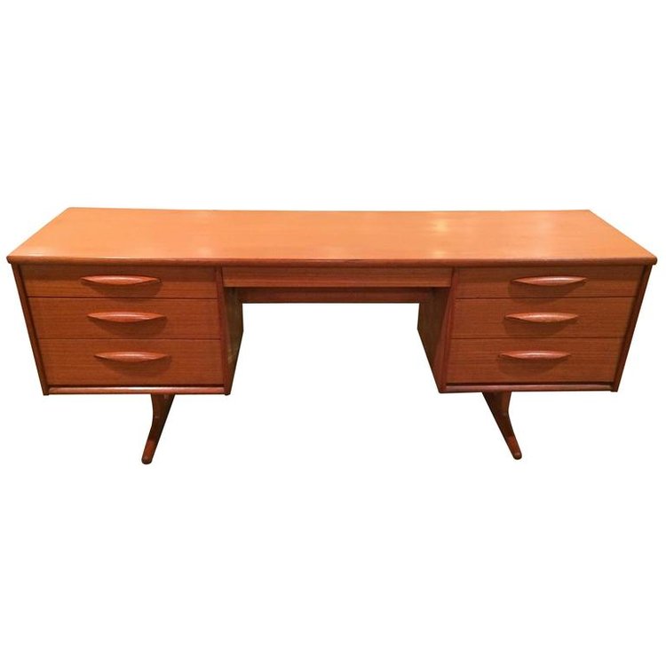 Danish Modern Floating Desk