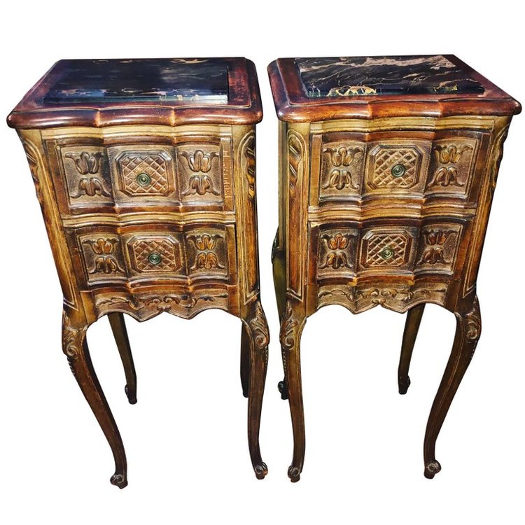 French Antique Nightstands 