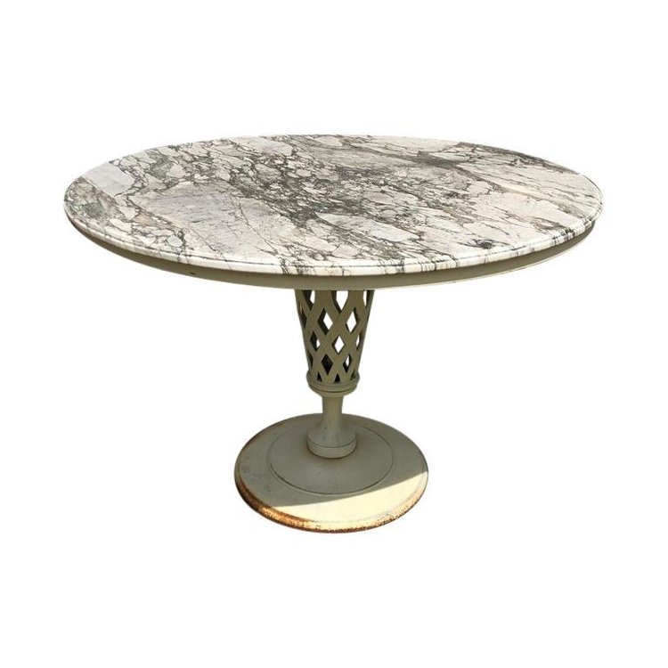 French Marble Patio Table