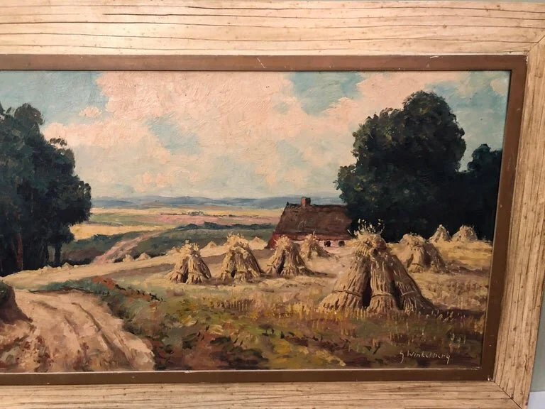 Signed Pastoral Landscape on Canvas signed Winkelberg6.jpg