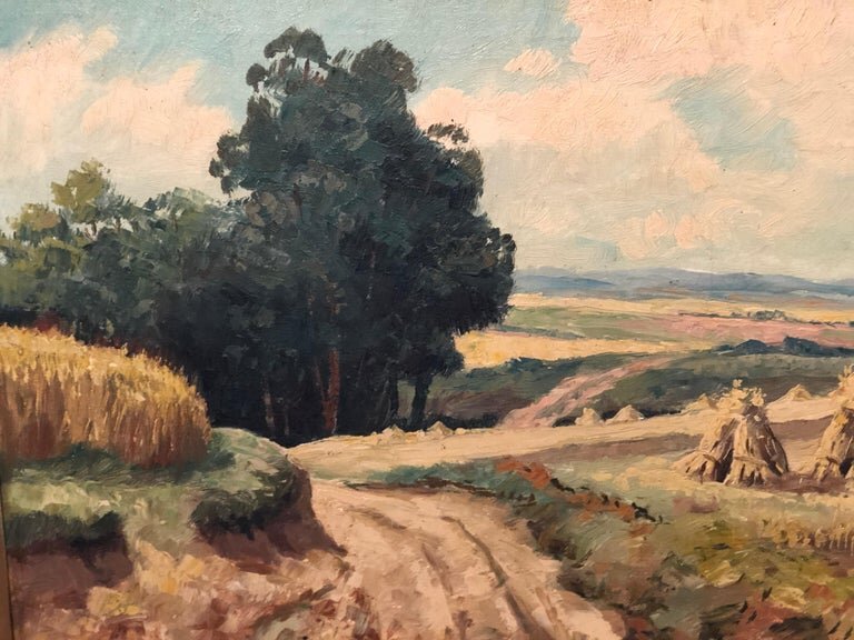 Signed Pastoral Landscape on Canvas signed Winkelberg15.jpg