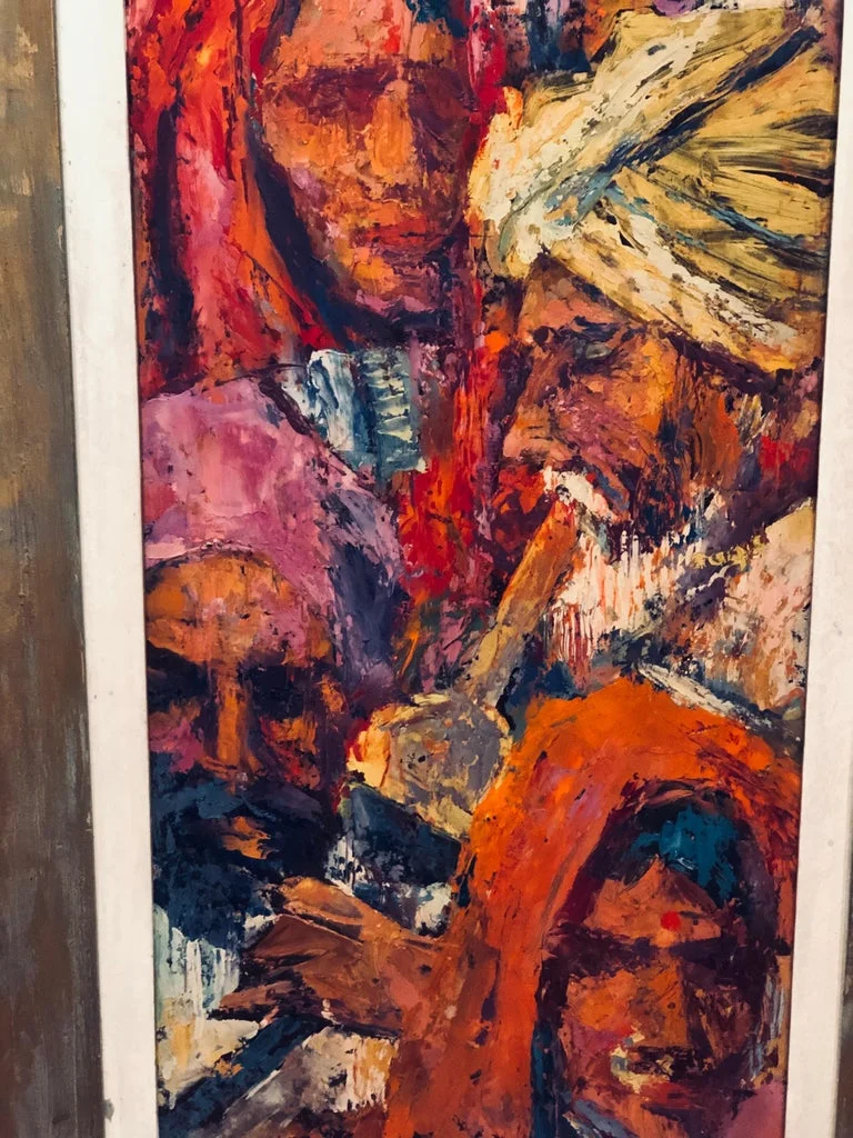 Victor Olsen Impasto Oil on Board of Arabs4.jpg