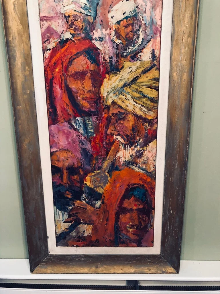 Victor Olsen Impasto Oil on Board of Arabs10.jpg