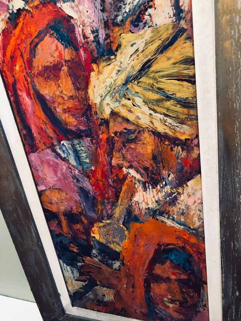 Victor Olsen Impasto Oil on Board of Arabs11.jpg