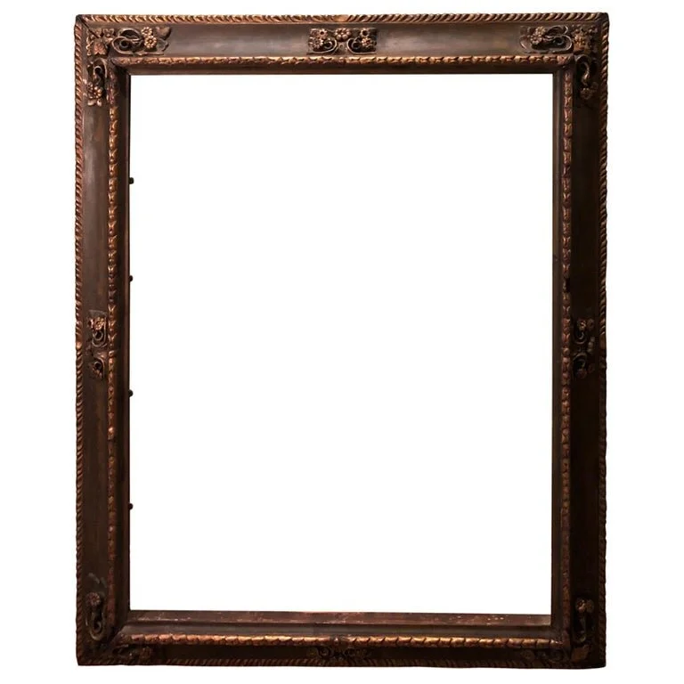 Museum Quality Gilt Gesso Frame with Embossed Designs1.jpg