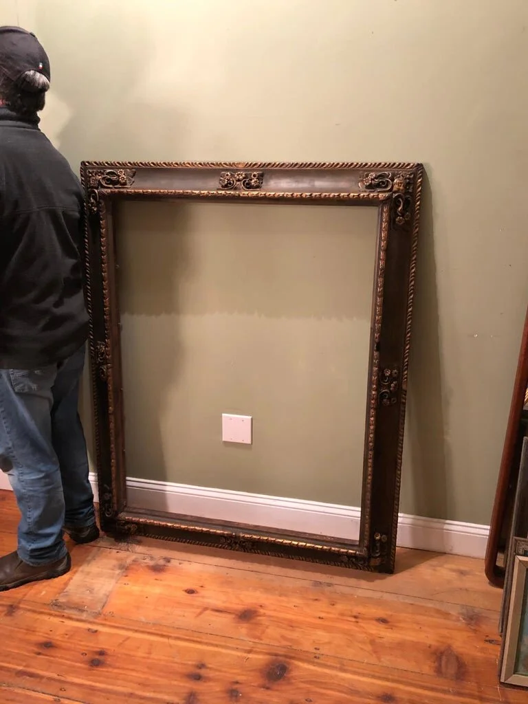 Museum Quality Gilt Gesso Frame with Embossed Designs3.jpg