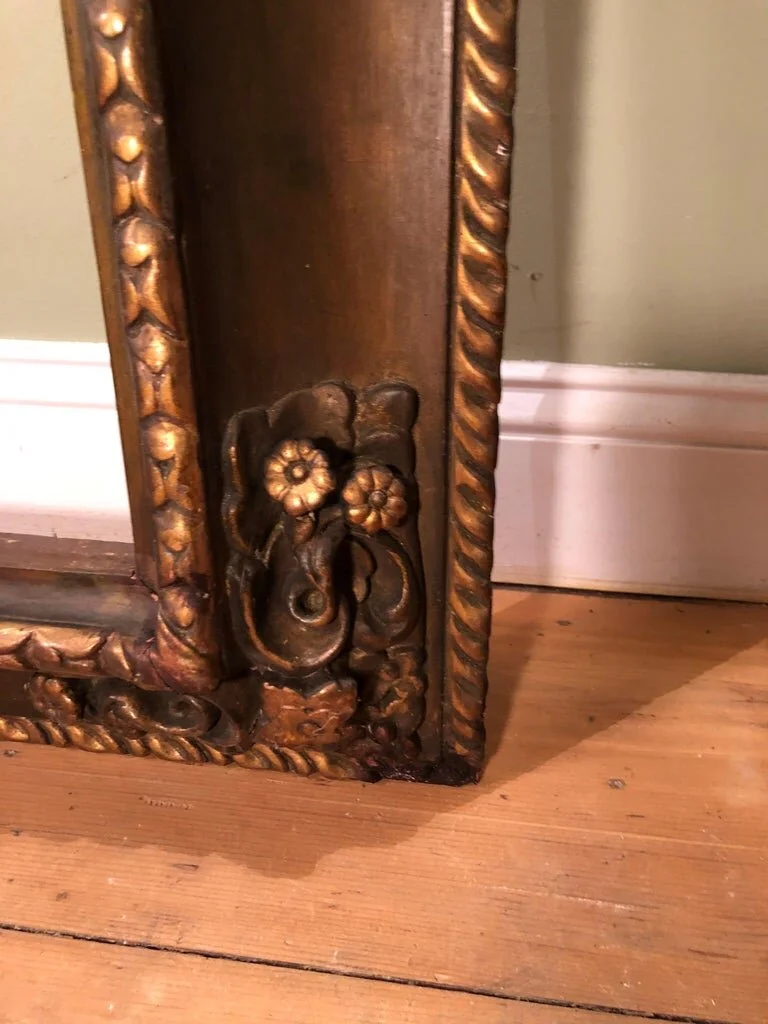 Museum Quality Gilt Gesso Frame with Embossed Designs8.jpg