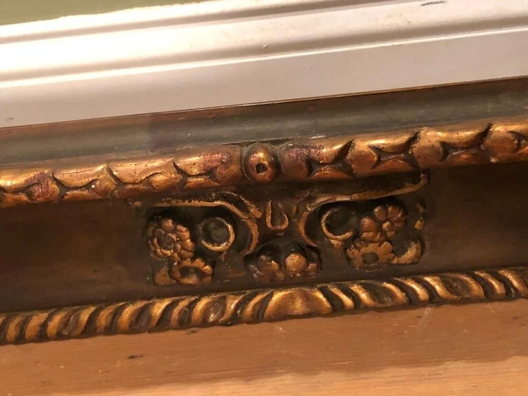 Museum Quality Gilt Gesso Frame with Embossed Designs9.jpg