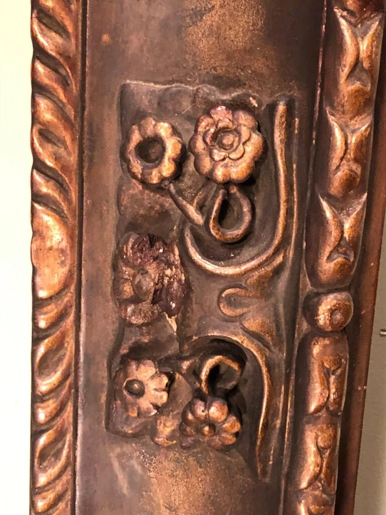 Museum Quality Gilt Gesso Frame with Embossed Designs11.jpg