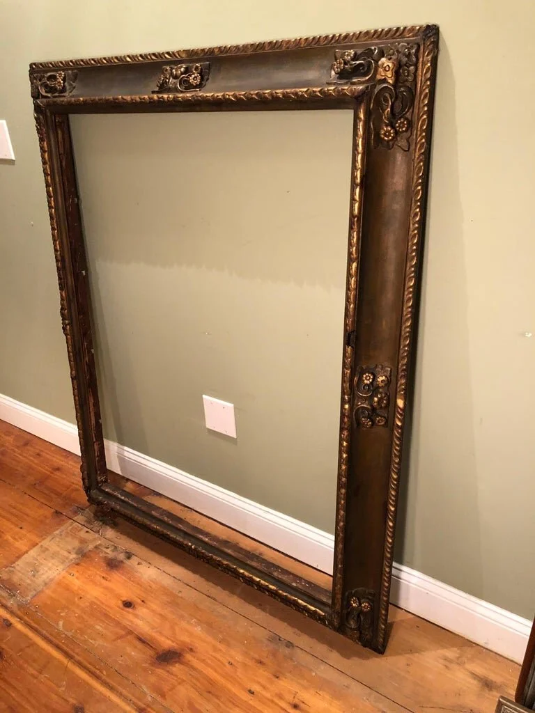 Museum Quality Gilt Gesso Frame with Embossed Designs13.jpg