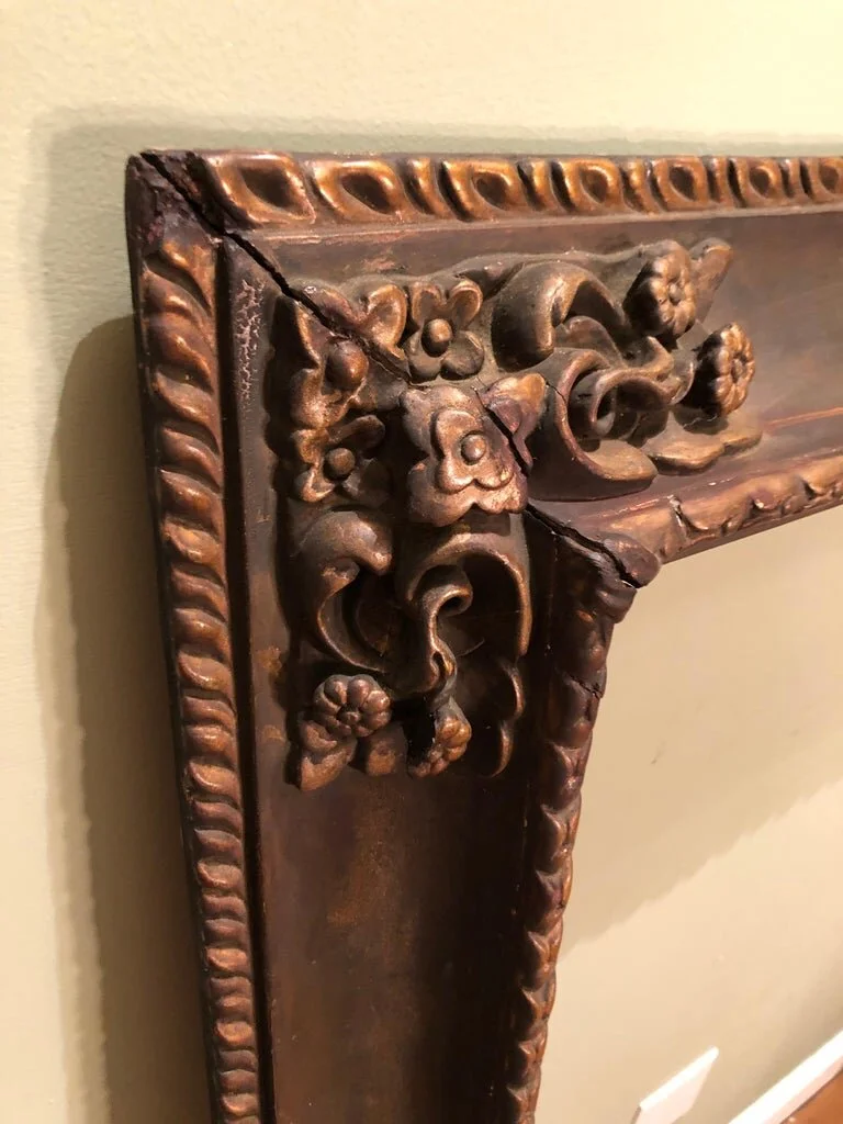 Museum Quality Gilt Gesso Frame with Embossed Designs14.jpg