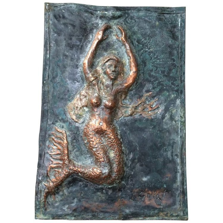 Singed Bronze Mermaid 