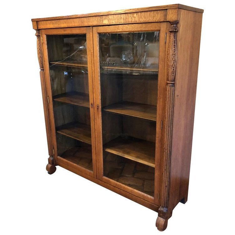 Arts and Crafts Oak Bookcase 