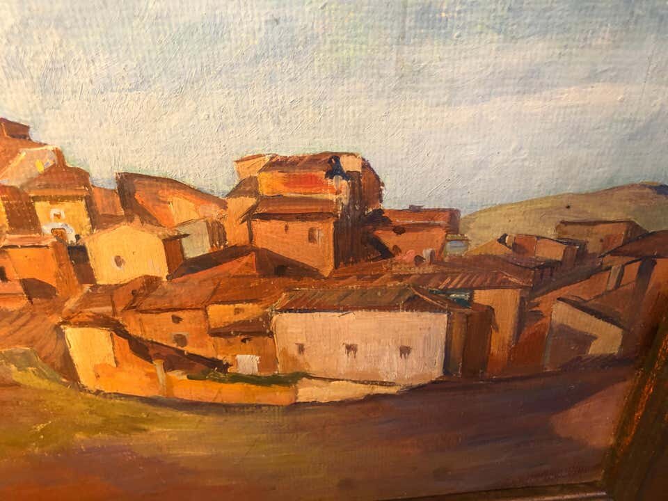 Signed Southwestern Painting of a Village10.jpg