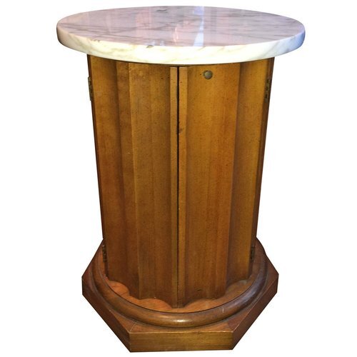Drexel Marble top drum table  