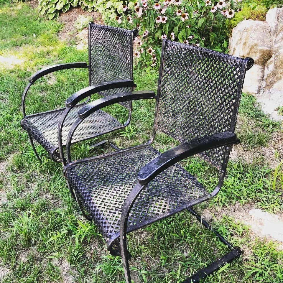 Heavy Iron Cantilever Garden Chairs from the 1930s12.jpg