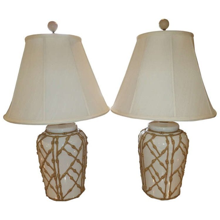 Faux Bamboo Lamps