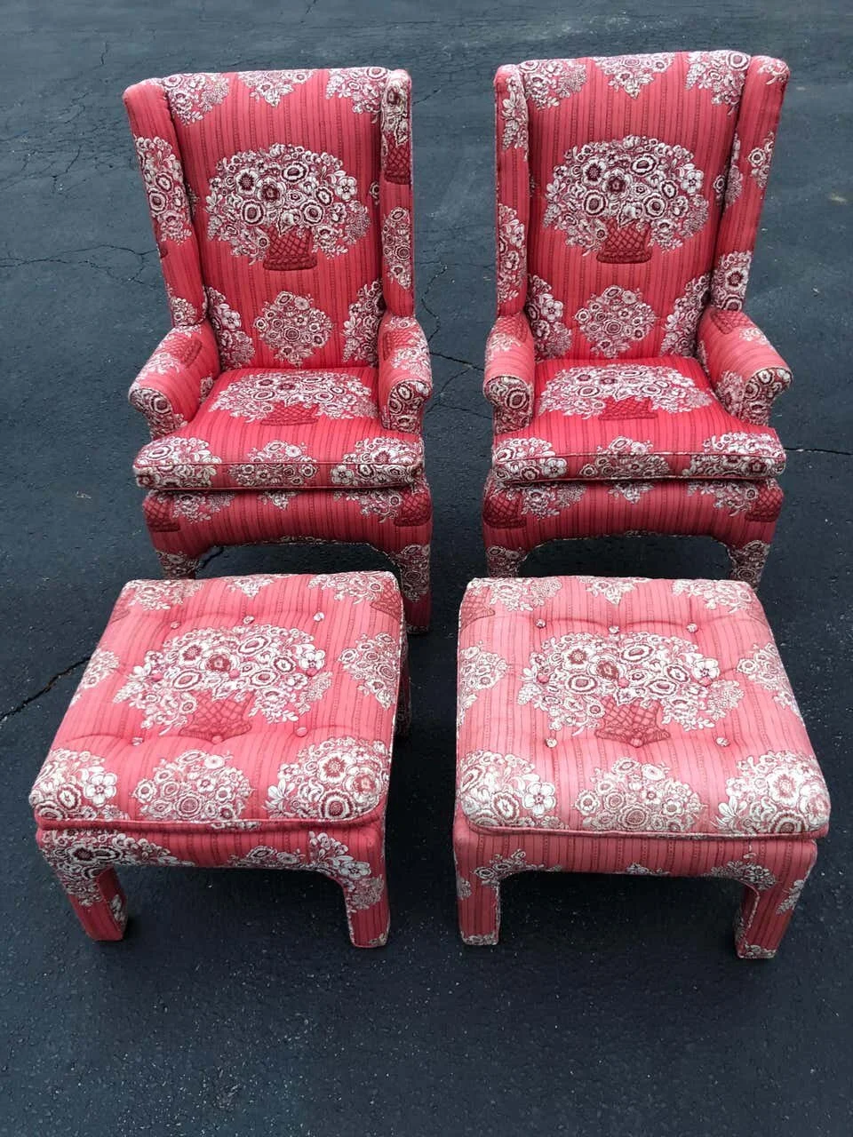 Pair of Petite Wing Back Chairs with Matching Ottomans4.jpg