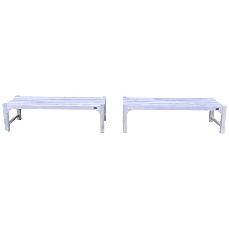 Pair of Teak Benches