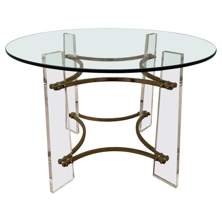 Charles Hollis Jones Lucite Table