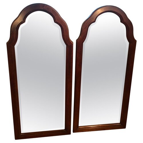 Pair of Beveled Arch Mirrors