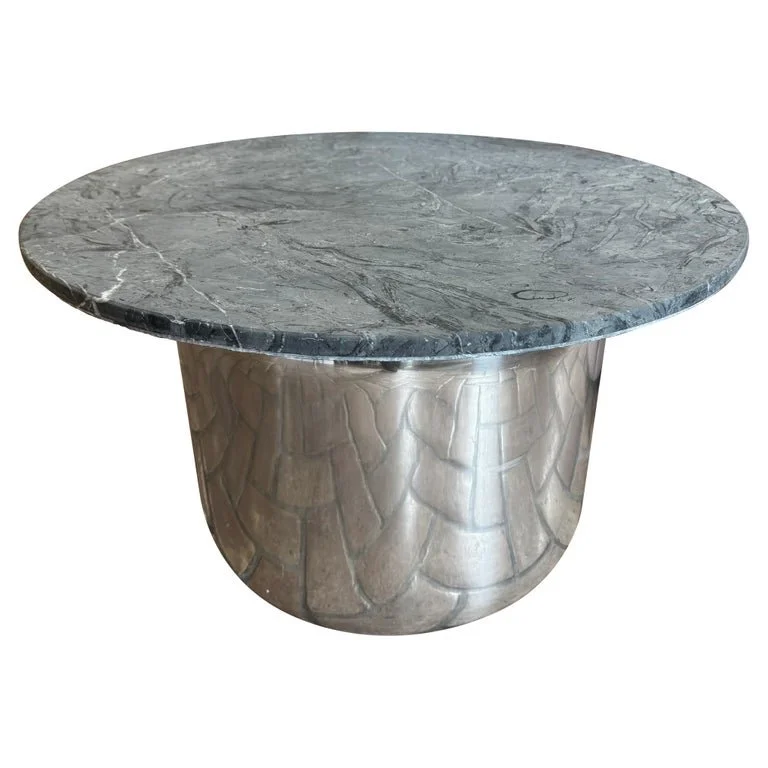 Paul Mayan for Habitat Aluminum Table with Marble Top.jpg
