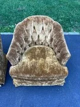 Pair of Mid Century Modern Crushed Velvet Swivel Chairs 12.jpg