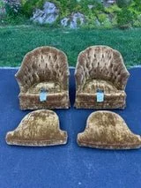 Pair of Mid Century Modern Crushed Velvet Swivel Chairs 15.jpg