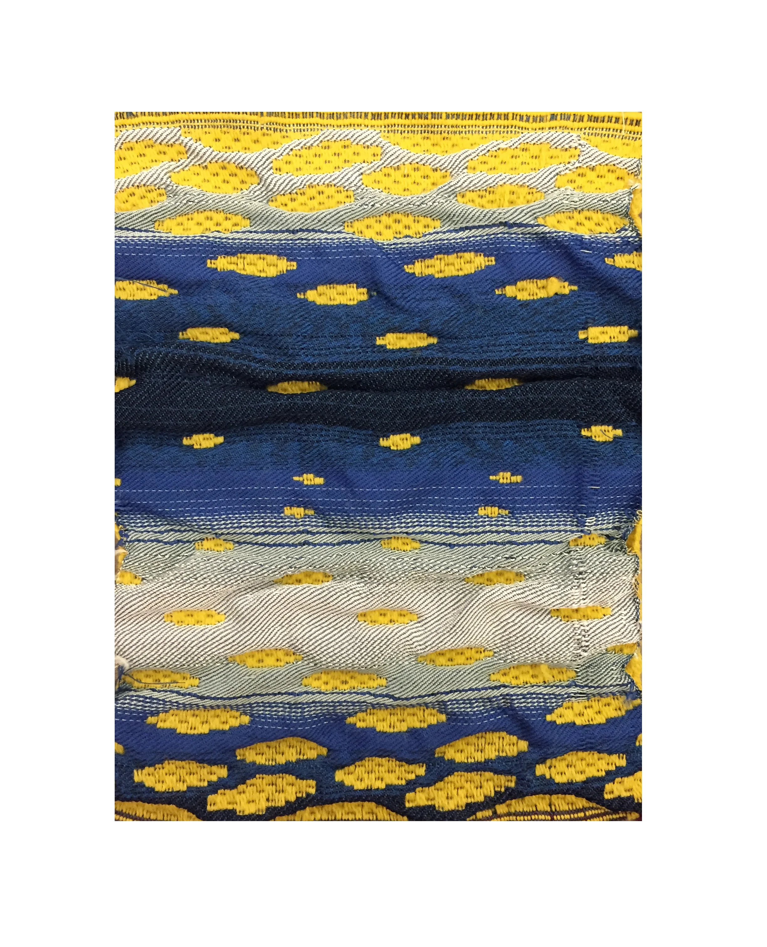 this collection of woven samples is inspired from the differences and similarities between Theravada Buddhism and Zen Buddhism each sample was designed on Weavepoint7 and hand-woven on a 24 Harness AVL Dobby loom
