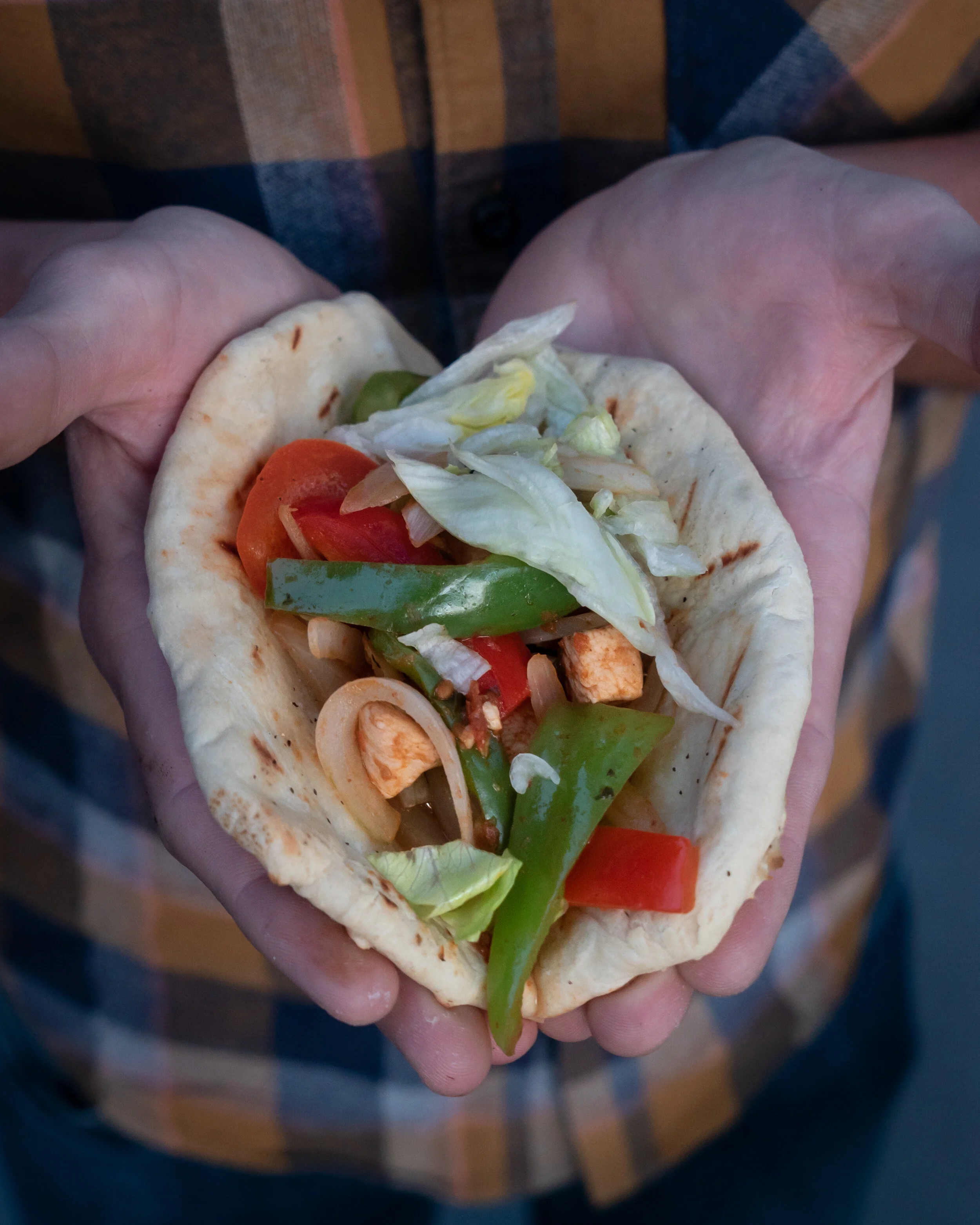Chicken Fajitas and Great Grilled Bread