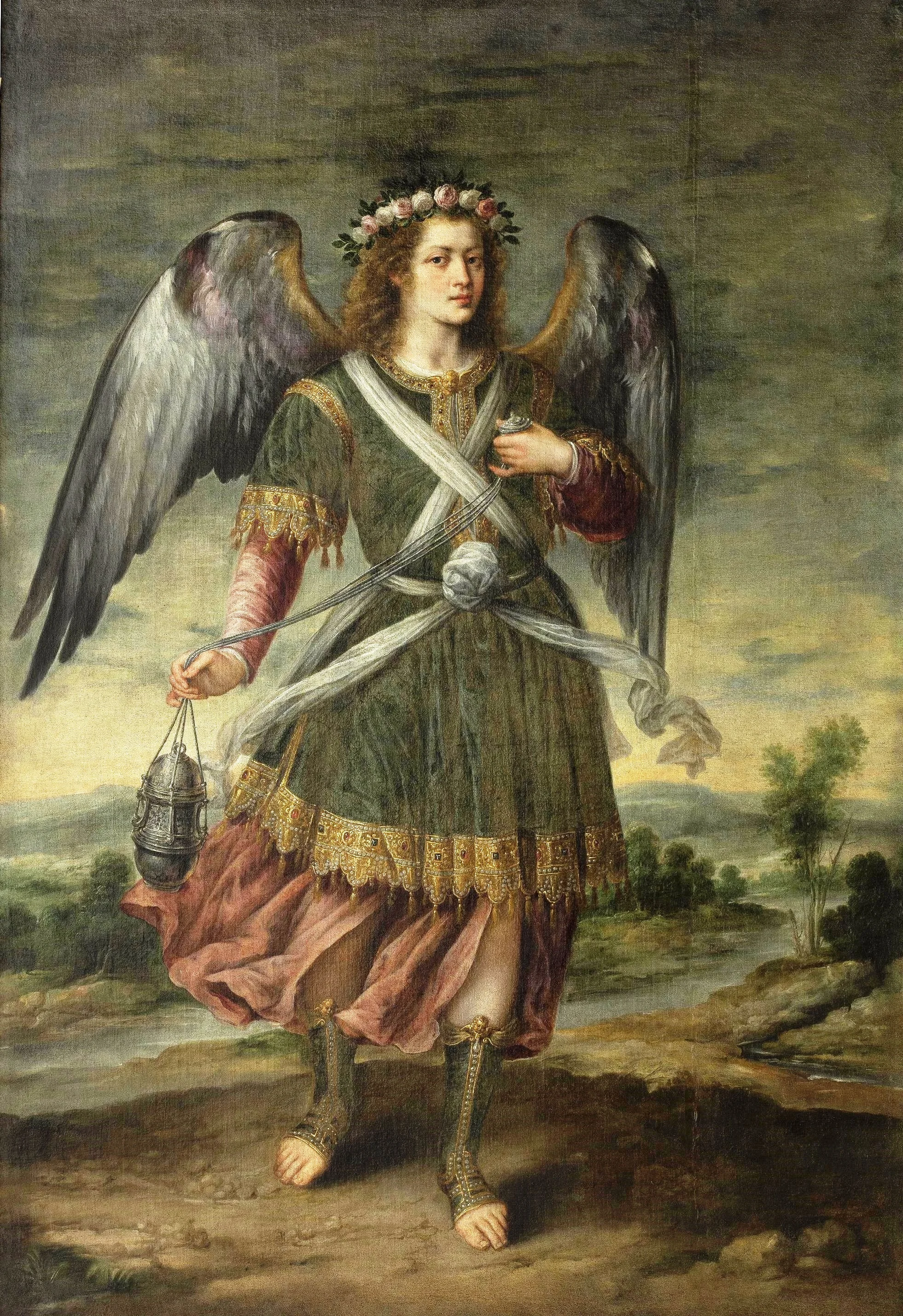 El_Arcángel_Seatiel_con_incensario,_de_Bartolomé_Román_(Museo_del_Prado).jpg