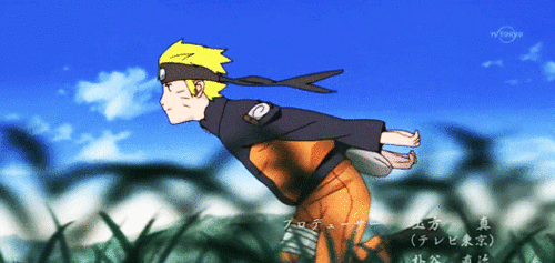 The famous Naruto run