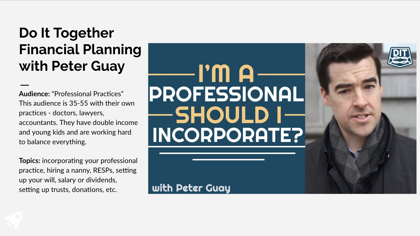 Financial Planning with Peter Guay (EN/FR)