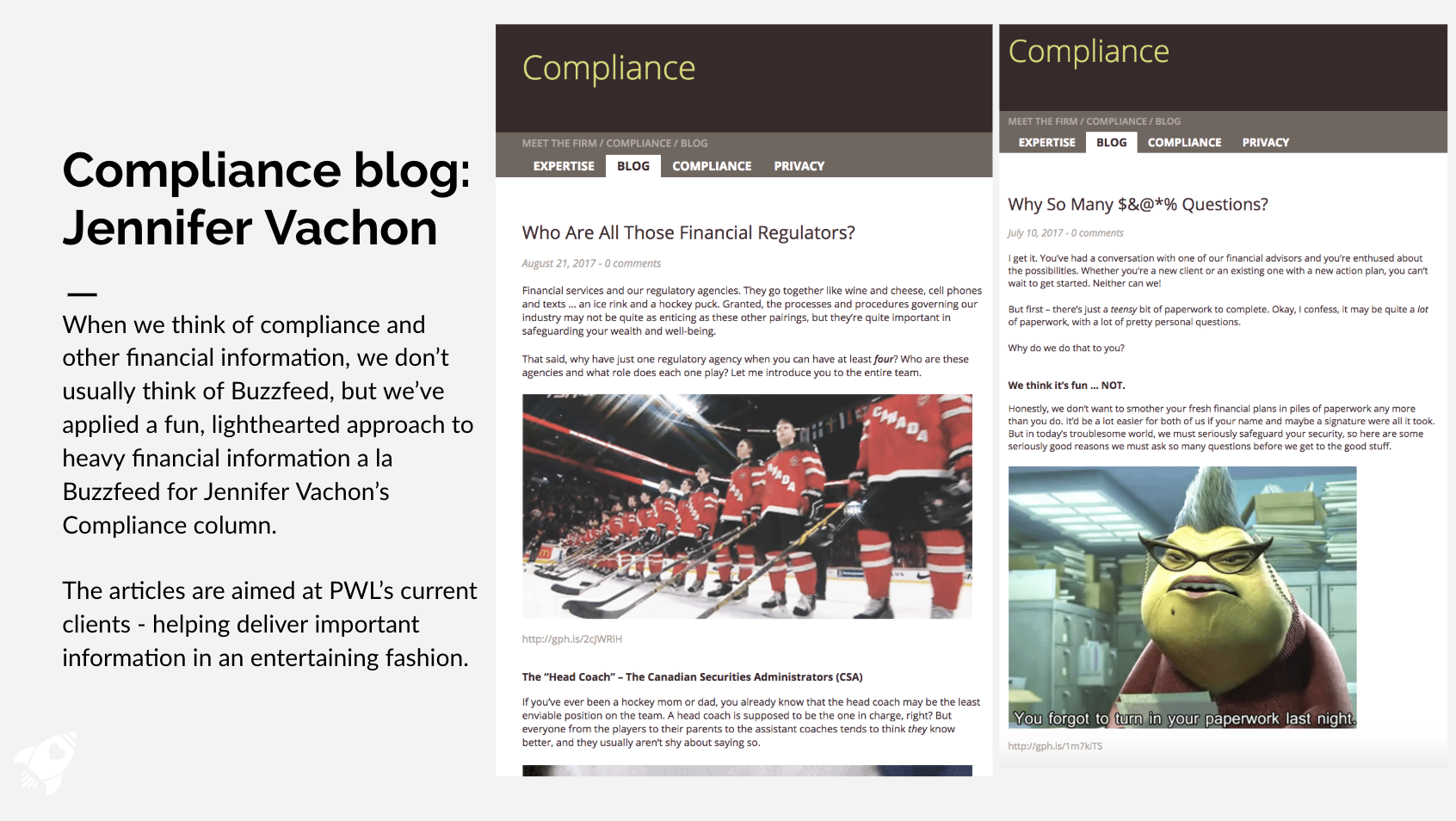 Compliance Blog for Jennifer Vachon