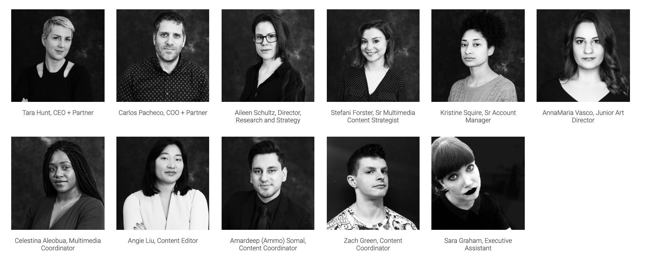 73% of our team identify as female.