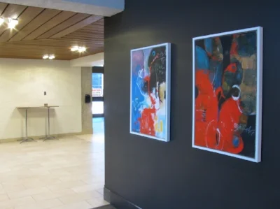 Artwork at CITS by AP Artist Laurie Wonfor Nolan