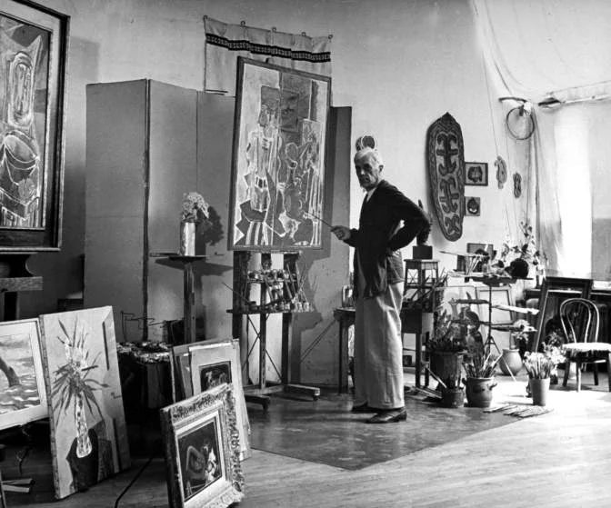 Image: George Braque in his studio