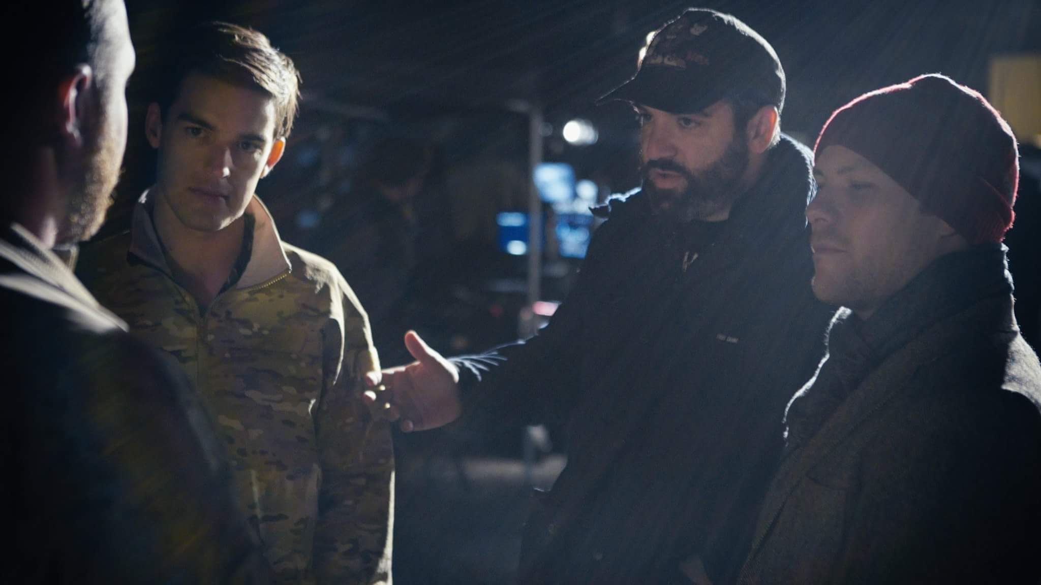 Dan on the set of Game Lab , on which he served as Executive Producer.