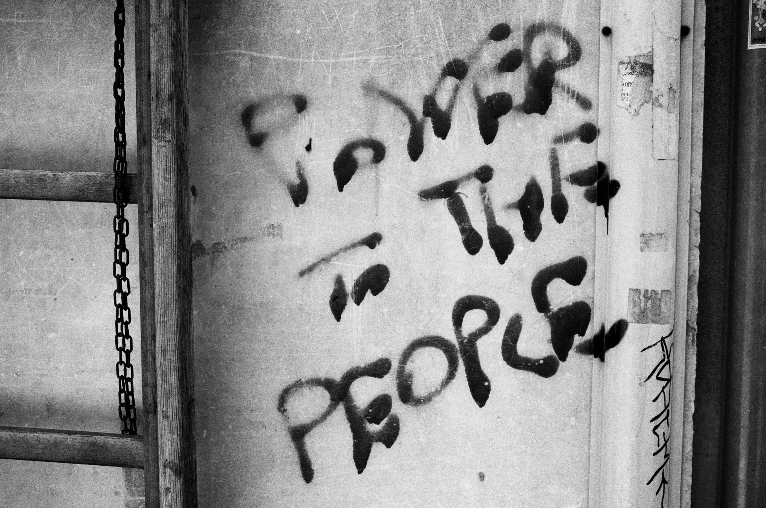  Photographs of Italian graffiti taken in Venice, Bologna, Florence, and Pisa.&nbsp; 