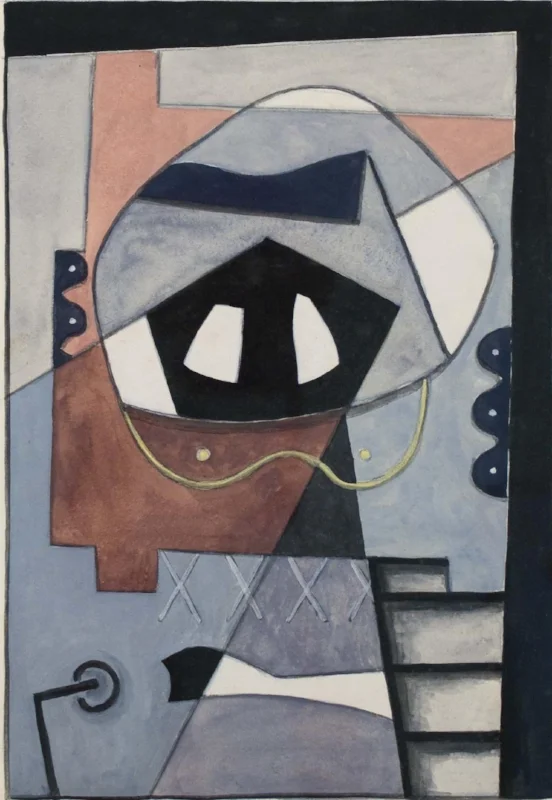   GEORGE L.K. MORRIS  (1905-1975)  Untitled , c. 1937-1942 Gouache on paper 11 3/4 x 9 inches 