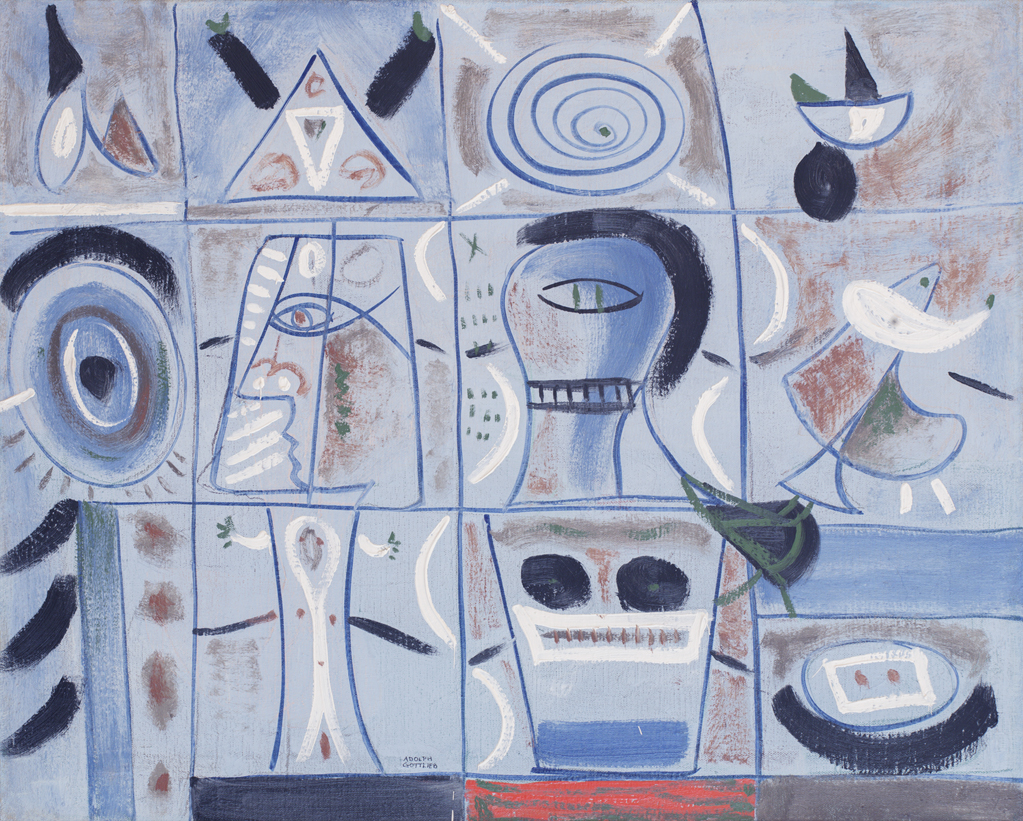   ADOLPH GOTTLIEB(1903 - 1974)   Nostalgia for Atlantis , 1944 Oil and tempera on canvas 20 x 25 inches Signed lower center 