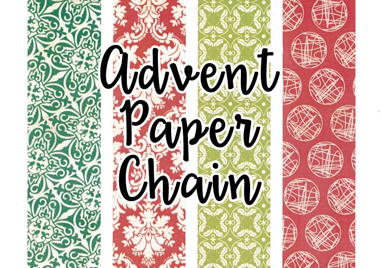 Advent Paper Chain: Free Printable