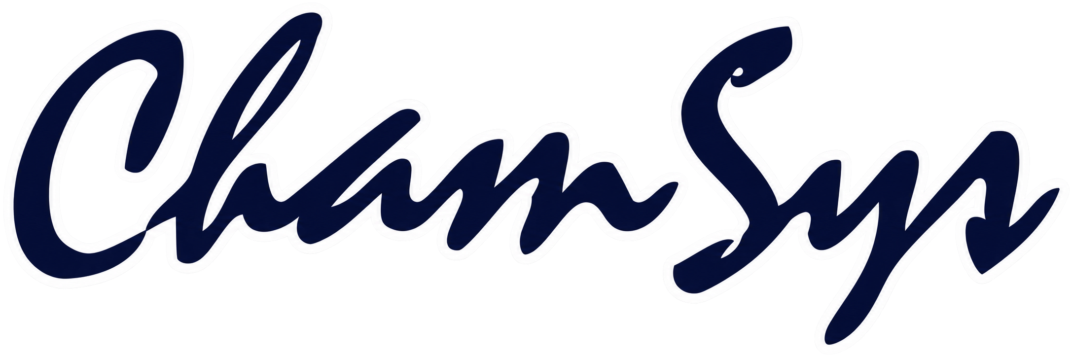 Stylized cursive text saying 'Thanks' in dark blue with white outline.
