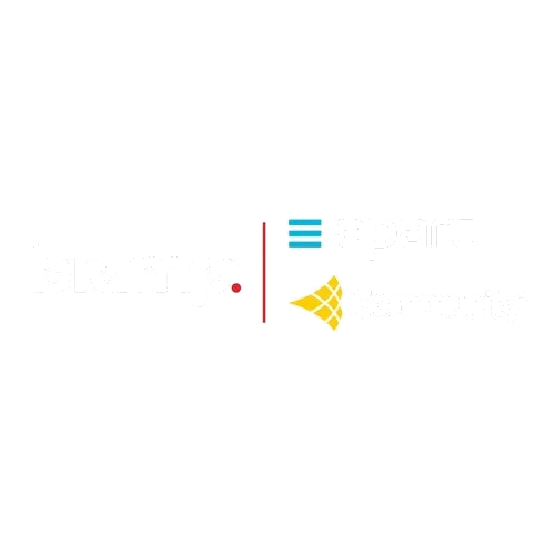 Logo with the text 'bamp', 'apart' with a blue and white icon, and 'Community' with a yellow icon, all on a black background.