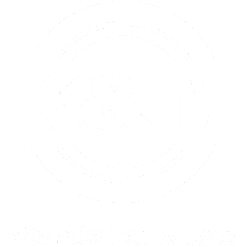 K&M logo with the slogan "Stands For Music" below it.