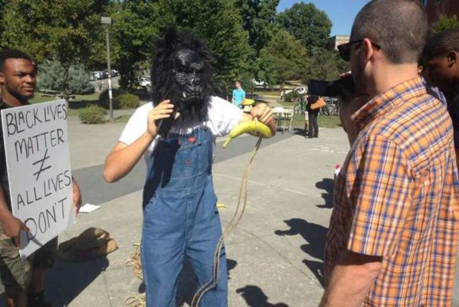 This Racist Wore a Gorilla Mask to a Black Lives Matter Protest