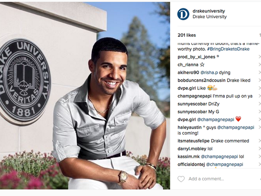 Drake University Students Might Have Convinced Drake to Visit Campus