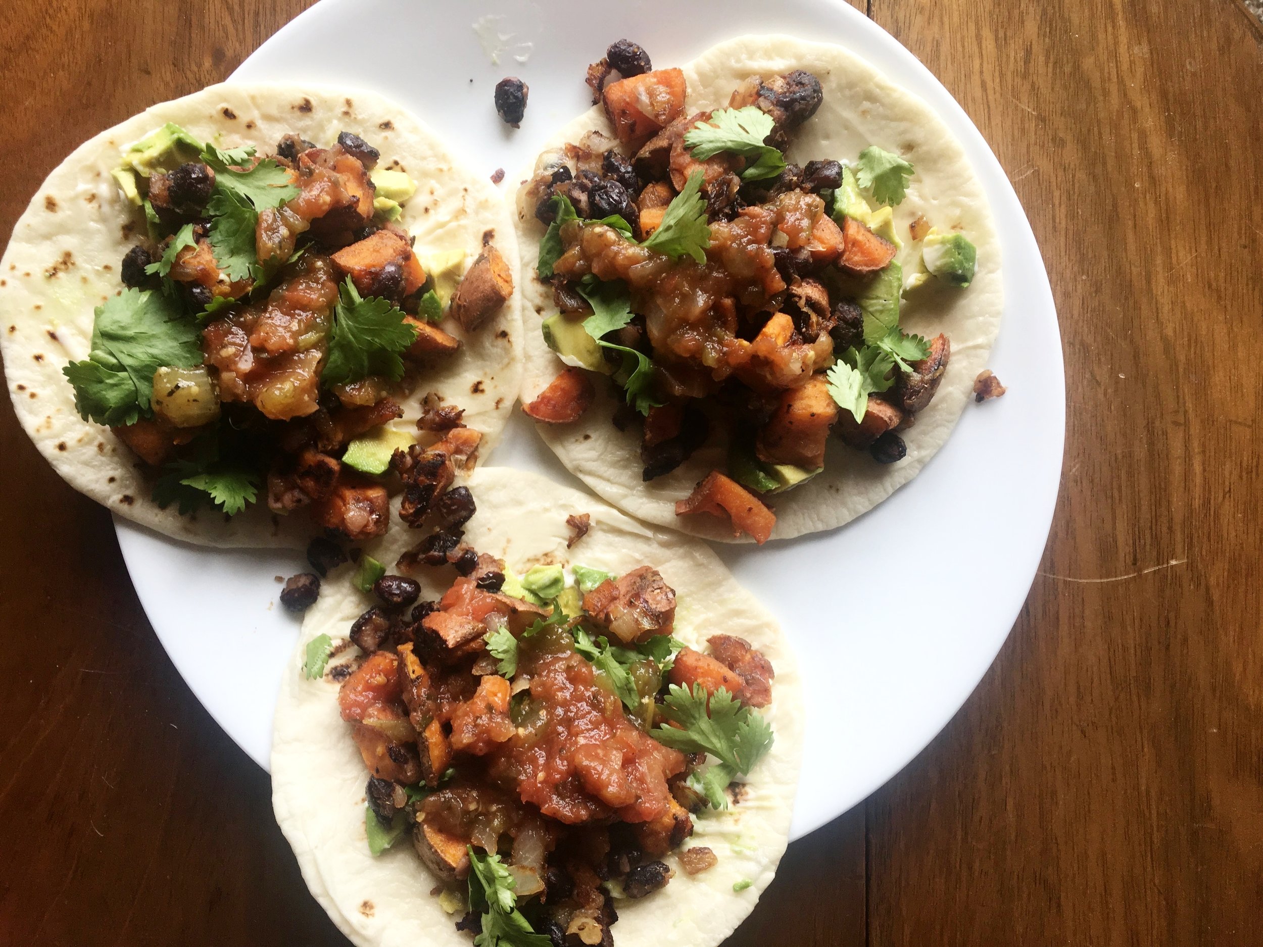 Black Bean Sweet Potato Tacos