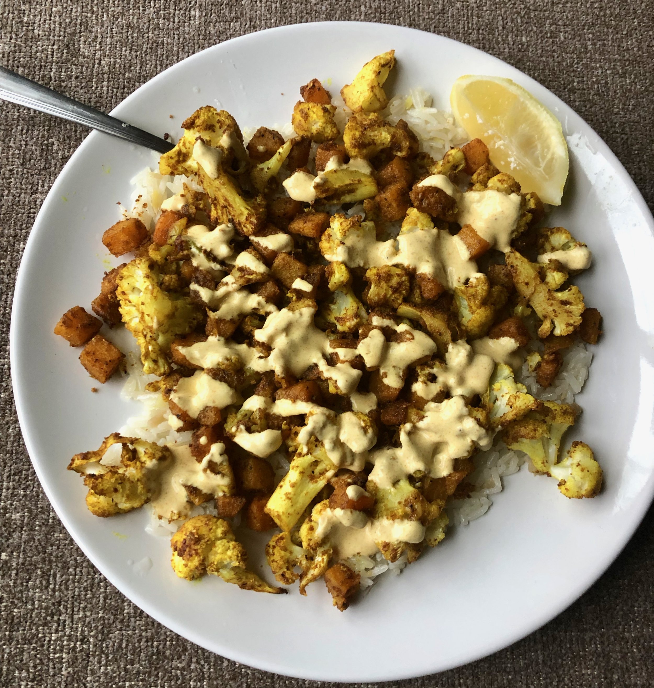 Curry Cauliflower & Jasmine Rice