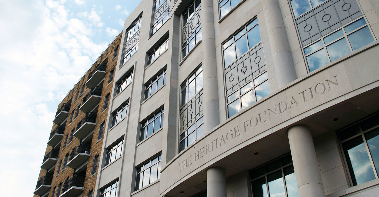 Davis money has flowed to the Heritage foundation